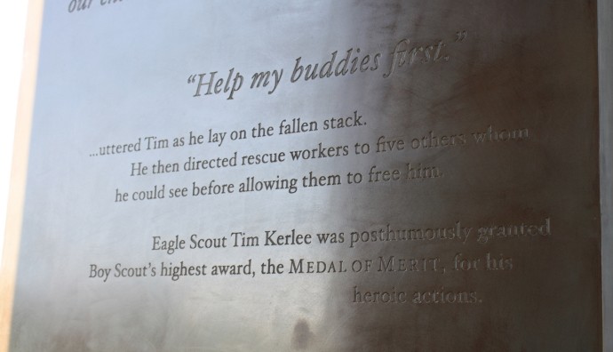 Bonfire Memorial: Eagle Scout Tim Kerlee